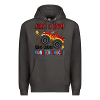 Smoke just a boy who loves monster trucks Premium Hoodie - MaliasSmallBusiness