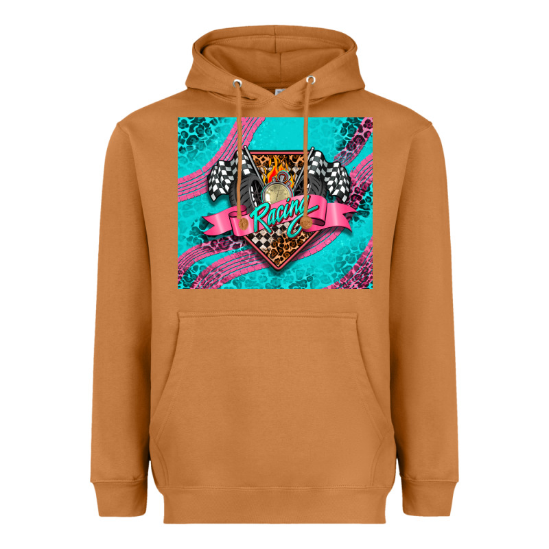 Racing Pink Tumbler Heavyweight Hoodie by AdoDesignShop | Teevron