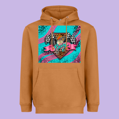 Racing Pink Tumbler Heavyweight Hoodie Designed By Adodesignshop