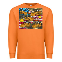 Carrot bulldozer camouflage american flag Premium Sweatshirt - Artiststas