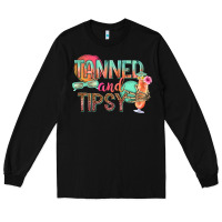 Black tanned and tipsy Long Sleeve Tee - texasbilliewilder