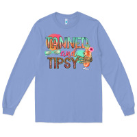 Colony Blue tanned and tipsy Long Sleeve Tee - texasbilliewilder