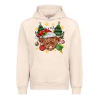Sandshell Christmas highland cow Urban Hoodie - MaliasSmallBusiness