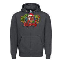 Smoke Christmas grampy claus Zipper Hoodie - FaDigitalArtStudio