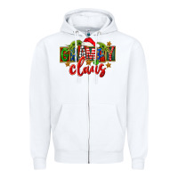 White Christmas grampy claus Zipper Hoodie - FaDigitalArtStudio