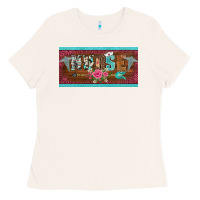 Bone western nurse with medical  symbol caduceus and arrow license plate te Ladies Tee - BarkalooDesign