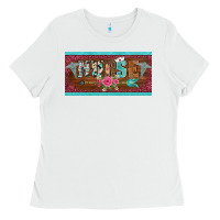 White western nurse with medical  symbol caduceus and arrow license plate te Ladies Tee - BarkalooDesign
