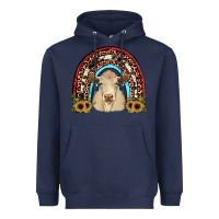 Navy charolais  rainbow Heavyweight Hoodie - JahusDesignShop