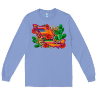 Colony Blue mexico map Long Sleeve Tee - Zillion Design Studio