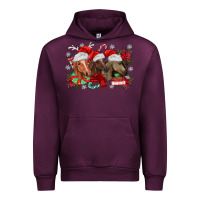 Mauve Wine christmas horses Urban Hoodie - MaliasSmallBusiness