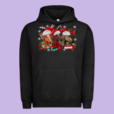 Christmas Horses Urban Hoodie Designed By Maliassmallbusiness