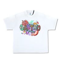 White gastro crew Urban Heavy Tee - RanaPortraitStore