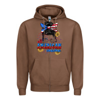 Chestnut All American Mama 4th of July Zipper Hoodie - CowGirlArtShop
