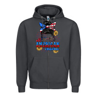 Smoke All American Mama 4th of July Zipper Hoodie - CowGirlArtShop