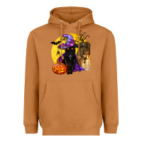 Meerkat black witch cat coffin and moon Heavyweight Hoodie - BundleAndBundleShop
