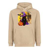 Mushroom black witch cat coffin and moon Heavyweight Hoodie - BundleAndBundleShop