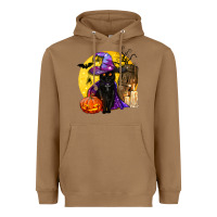 Toasted Coconut black witch cat coffin and moon Heavyweight Hoodie - BundleAndBundleShop