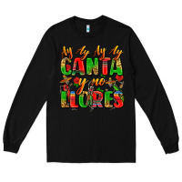 Black ay ay ay ay canta y no llores Long Sleeve Tee - Zillion Design Studio