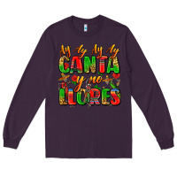 Plum ay ay ay ay canta y no llores Long Sleeve Tee - Zillion Design Studio