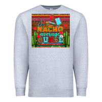 Heather Grey nacho average nurse with roses Premium Sweatshirt - AdoDesignShop
