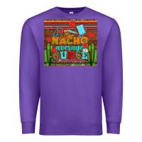 Purple nacho average nurse with roses Premium Sweatshirt - AdoDesignShop