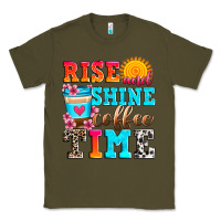 Army Green rise and shine coffee time Classic Tee - Zillion Design Studio