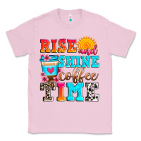 Bubblegum Pink rise and shine coffee time Classic Tee - Zillion Design Studio