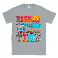 Heather Grey rise and shine coffee time Classic Tee - Zillion Design Studio
