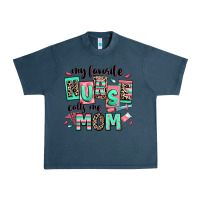 Midnight Navy my favorite nurse calls me mom Urban Heavy Tee - RanaPortraitStore