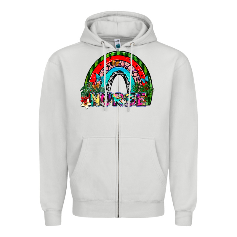 Nurse Zipper Hoodie by SublimationCraftShop | Teevron