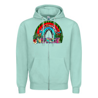 Seafoam nurse Zipper Hoodie - SublimationCraftShop
