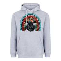 Heather Grey black angus  rainbow Heavyweight Hoodie - JahusDesignShop