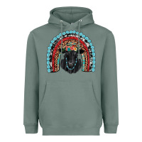 Sage black angus  rainbow Heavyweight Hoodie - JahusDesignShop