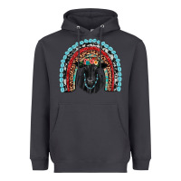 Smoke black angus  rainbow Heavyweight Hoodie - JahusDesignShop