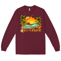 Burgundy tennessee summer billie wilder Long Sleeve Tee - texasbilliewilder