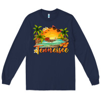 Navy tennessee summer billie wilder Long Sleeve Tee - texasbilliewilder