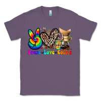Lavender peace love  coffee Classic Tee - Zillion Design Studio