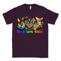 Plum peace love  coffee Classic Tee - Zillion Design Studio