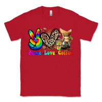 Red peace love  coffee Classic Tee - Zillion Design Studio