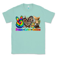Seafoam peace love  coffee Classic Tee - Zillion Design Studio