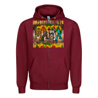 Burgundy mama tumbler Zipper Hoodie - HRA Design Shop