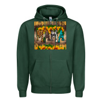 Sports Green mama tumbler Zipper Hoodie - HRA Design Shop