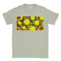 Tennis Ball With Sunflower And Racket  Licence Plato Classic Tee | Teevron