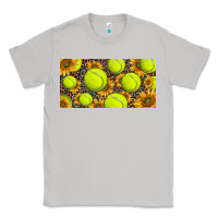 Moon Dust tennis ball with sunflower and racket  licence plato Classic Tee - BarkalooDesign