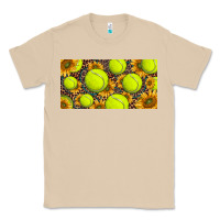 Mushroom tennis ball with sunflower and racket  licence plato Classic Tee - BarkalooDesign