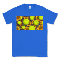 True Royal tennis ball with sunflower and racket  licence plato Classic Tee - BarkalooDesign