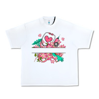 White nurse flowers custom name design Urban Heavy Tee - RanaPortraitStore