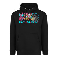 Black peace love racing Heavyweight Hoodie - AdoDesignShop