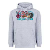 Heather Grey peace love racing Heavyweight Hoodie - AdoDesignShop