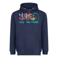 Navy peace love racing Heavyweight Hoodie - AdoDesignShop
